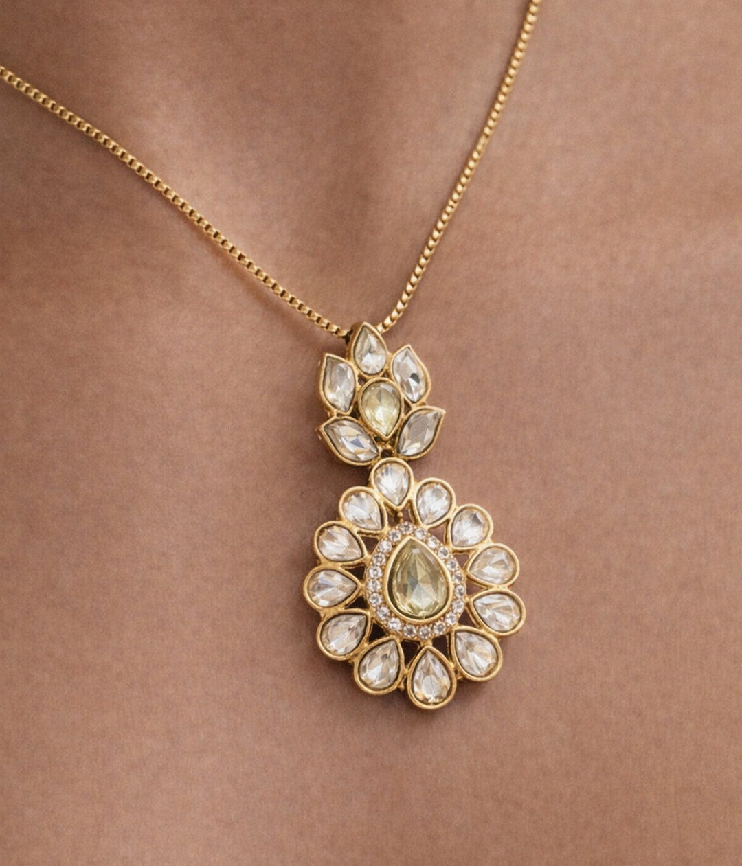 Grand Triple-Strand Polki Necklace