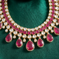 22 C GOLD PLATING Zarqash Sultana Ruby Heritage Set