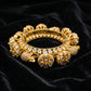 Swan Polki Diamond Cluster Gold Bracelet