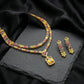 Citrine Multicolour Double Strand Jewellery Set