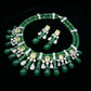 Emerald Bead Yellow Diamond Set