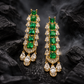 Imperial Emerald Cascade Necklace & Earrings Set