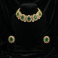 Emerald Gold Filigree Wreath Jewellery Set