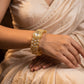 Polki Diamond Floral Gold Bracelet