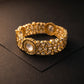 Polki Diamond Floral Gold Bracelet