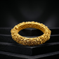 Floral Repoussé Antique Gold Bracelet