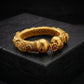 Ruby Ball Antique Gold Bracelet
