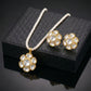 Pearl Polki Floral Gold Seed Pearl Chain Set