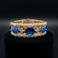 Sapphire Opal Diamond Gold Bracelet