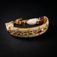 Pearl Polki Ruby Gold Bracelet