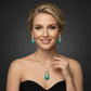 Turquoise Enamel Polki Gold Pendant Set