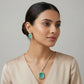 Paraiba Emerald Diamond Tennis Necklace Set