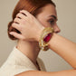 Royal Peacock Ruby Polki Statement Bracelet
