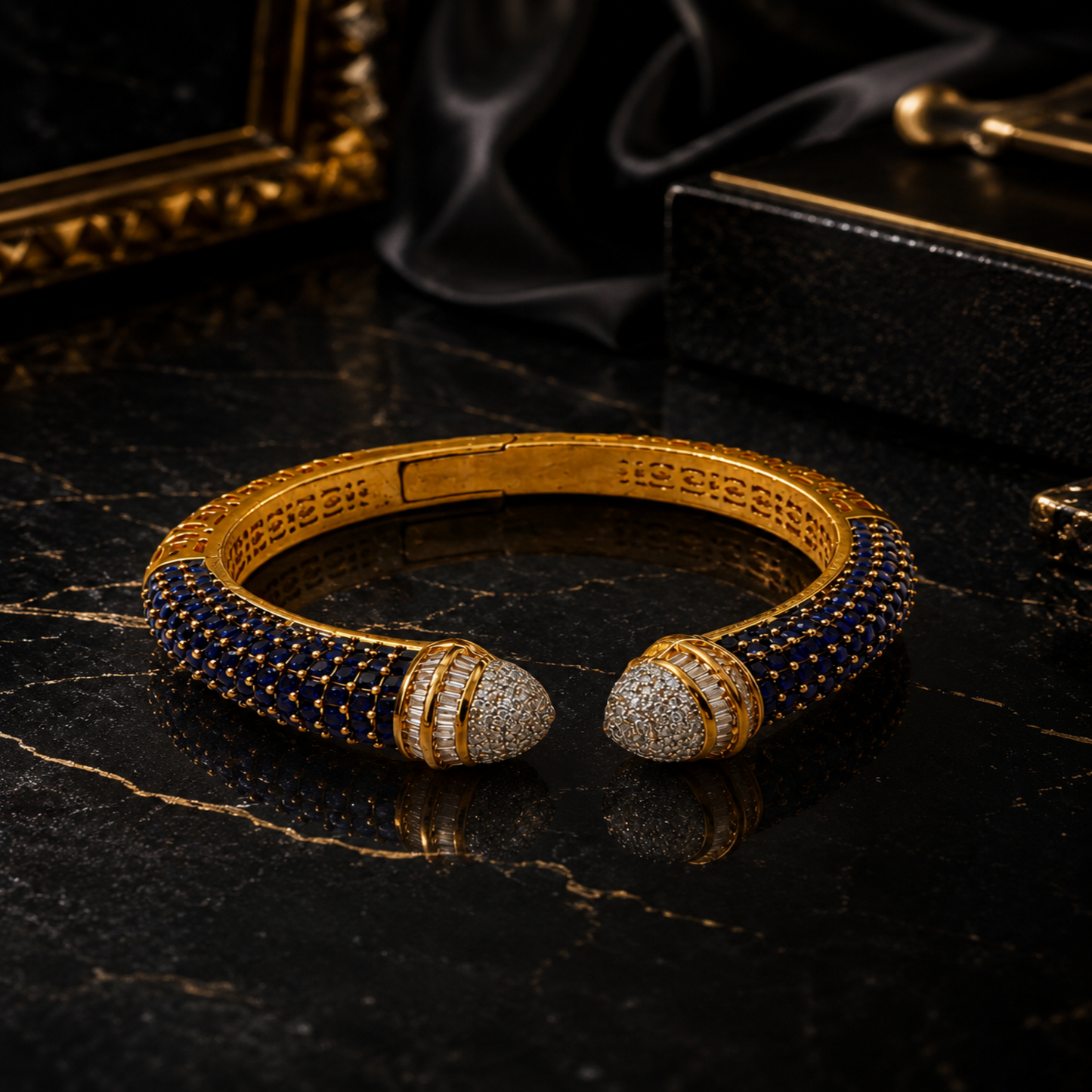 Azure Royale Heritage Cuff Bracelet