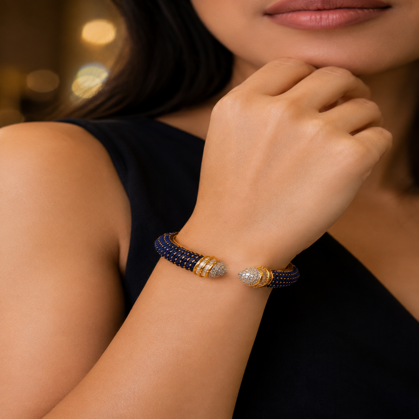 Azure Royale Heritage Cuff Bracelet